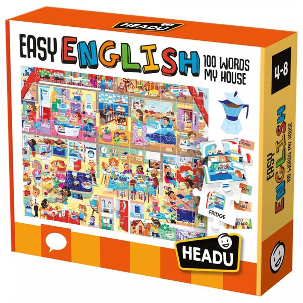 HEADU Izglītojoša spēle pirmsskolas vecuma bērniem ´´Easy English´´ 100 vārdi - Mana māja, IT23158