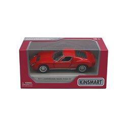 KINSMART Die-Cast modelis 1971 Lamborghini Miura, izmērs 1:38, KT5390
