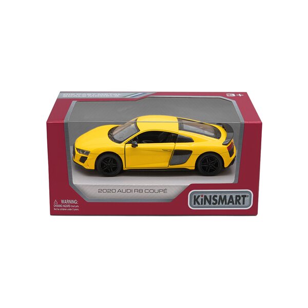 KINSMART Die-Cast modelis 2020 Audi R8 Coupe, izmērs 1:38, KT5422W