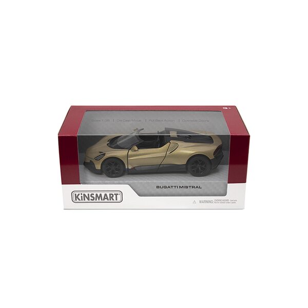 KINSMART Die-Cast modelis Bugatti Mistral, izmērs 1:36, KT5460