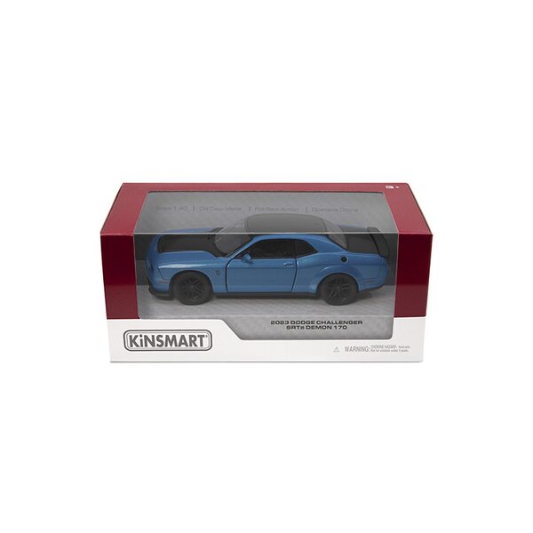 KINSMART Die-Cast modelis 2023 Dodge Challenger SRT Demon 170, izmērs 1:40, KT5461 KINSMART Die-Cast modelis 2023 Dodge Challenger SRT Demon 170, izmērs 1:40, KT5461