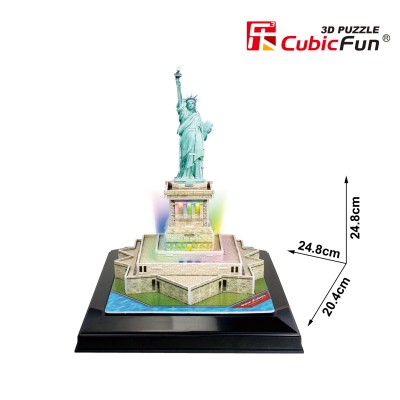 CUBICFUN LED 3D puzle Brīvības statuja, L505H