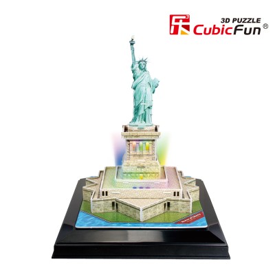 CUBICFUN LED 3D puzle Brīvības statuja, L505H