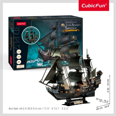 CUBICFUN 3d BL puzle Karalienes Annas atriebība, L522H