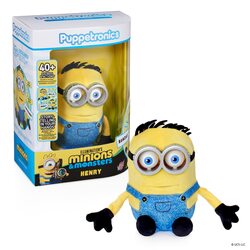 REAL FX MINIONS Palm Puppetronic interaktīvā rotaļlieta - Henry, MIN1050