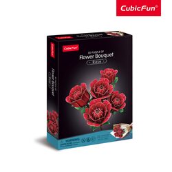 CUBICFUN 3D puzle ziedu pušķis - rozes, P865H