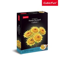 CUBICFUN 3D puzle ziedu pušķis - saulespuķes, P866H