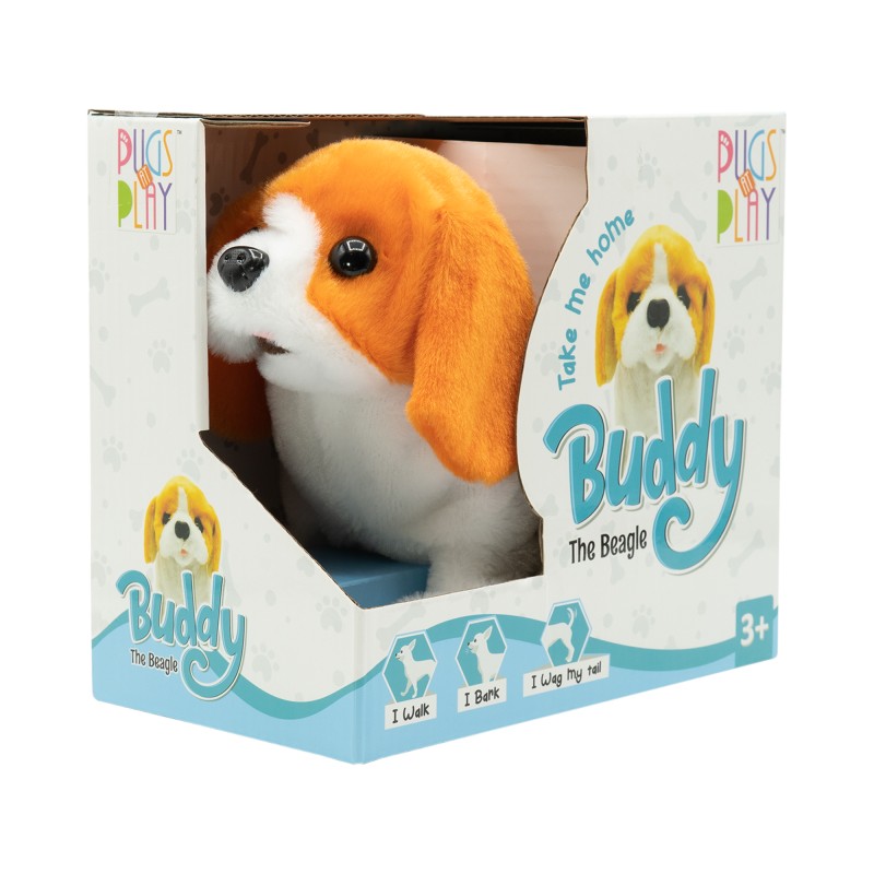 PUGS AT PLAY Staigājošs suns "Buddy", PAP03