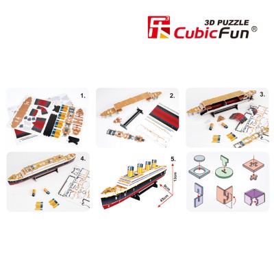 CUBICFUN 3D puzle Titaniks, T4012H