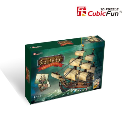 CUBICFUN 3D Puzle kuģis \"The San Felipe\", T4017H