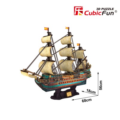CUBICFUN 3D Puzle kuģis \"The San Felipe\", T4017H
