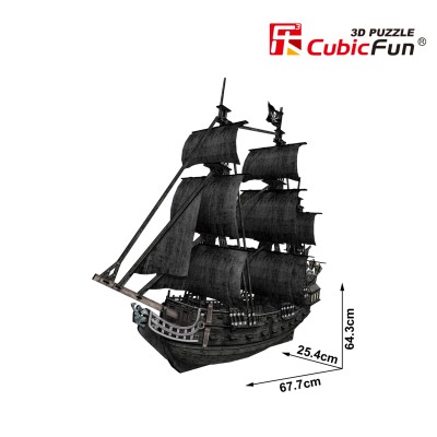 CUBICFUN 3D Puzle kuģis \"Queen Ann\s Revenge\", T4018H