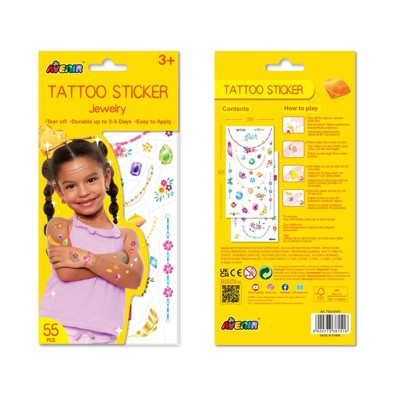 AVENIR Tetovējumu uzlīmes: Rotaslietas, TS218151