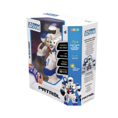 XTREM BOTS Interaktīvais robots Patrol bot, XT380972