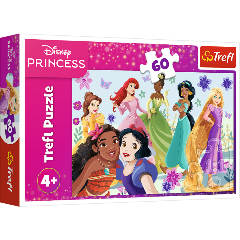 TREFL DISNEY PRINCESS Dėlionė „Princesės“ 60 det., 17409T