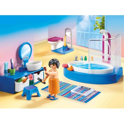 PLAYMOBIL DOLLHOUSE Bathroom with Tub 70211, 70211P