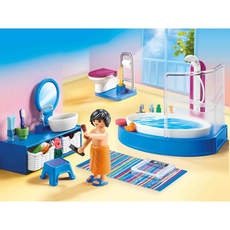 PLAYMOBIL DOLLHOUSE Bathroom with Tub 70211, 70211P