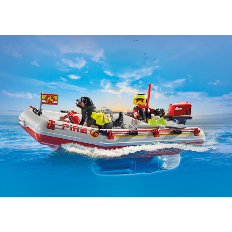 PLAYMOBIL ACTION HEROES Ātrgaitas laiva ar ūdens motociklu 71464, 71464P