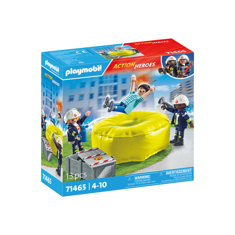 PLAYMOBIL ACTION HEROES Firefighter with air pillow 71465, 71465P
