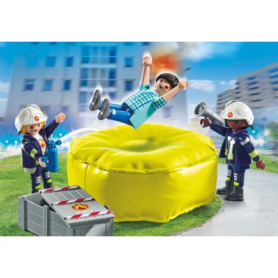 PLAYMOBIL ACTION HEROES Firefighter with air pillow 71465, 71465P