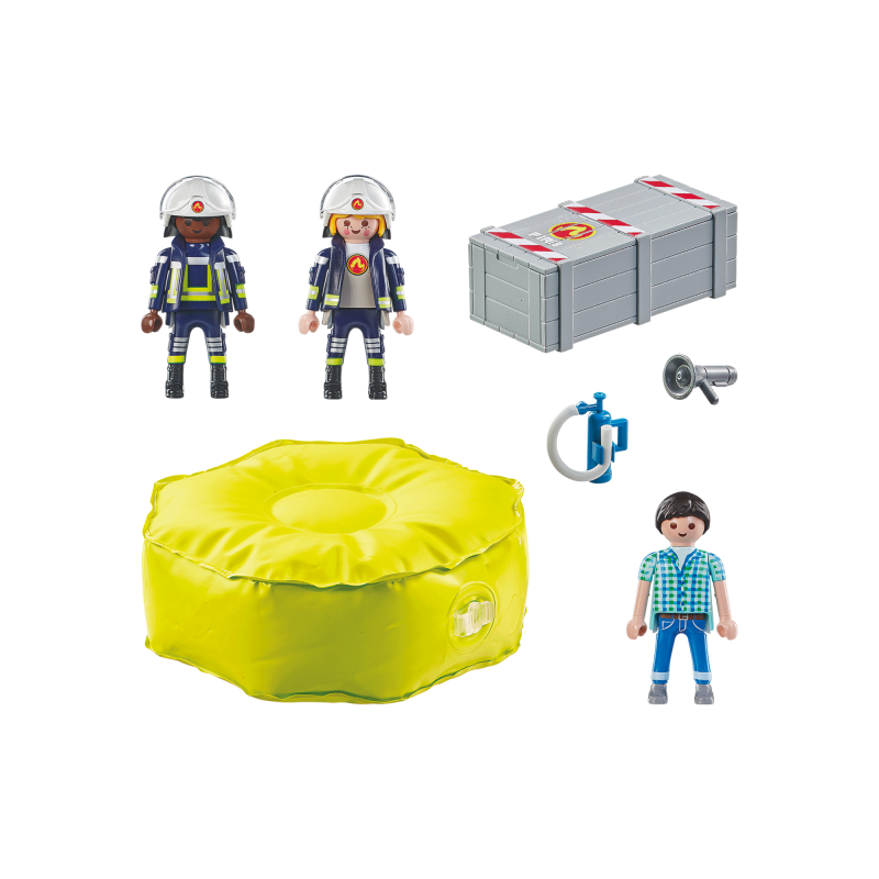 PLAYMOBIL ACTION HEROES Firefighter with air pillow 71465, 71465P