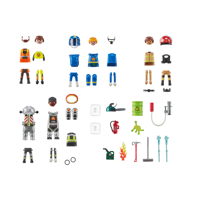 PLAYMOBIL ACTION HEROES My Figures: Ugunsdzēsēju glābšanas misija 71468, 71468P