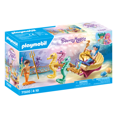 PLAYMOBIL MERMAIDS Mermaid Seahorse Carriage 71500, 71500P