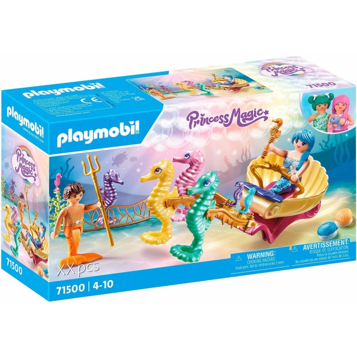 PLAYMOBIL MERMAIDS Mermaid Seahorse Carriage 71500, 71500P