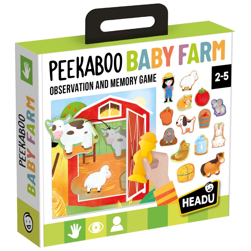 HEADU mälumäng Peekaboo Baby Farm, MU63064
