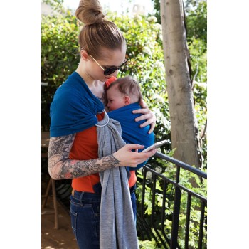 LOVE RADIUS No Knot Little Wrap, Chine/Blue