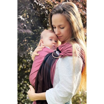 LOVE RADIUS No Knot Little Wrap, Pink Rose/Pecan