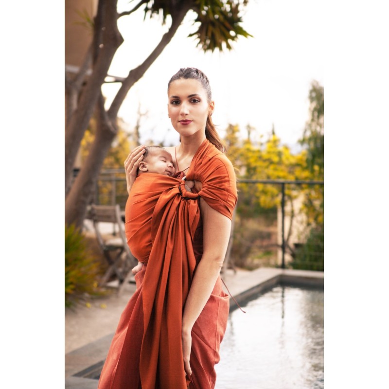LOVE RADIUS No Knot Woven Wrap, Fauve