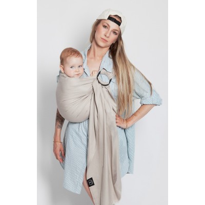 LOVE RADIUS No Knot Woven Wrap, White Gold
