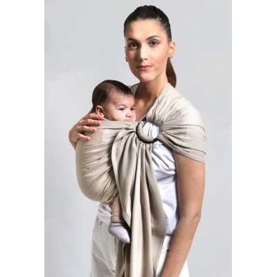 LOVE RADIUS No Knot Woven Wrap, White Gold