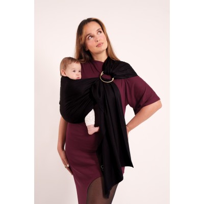 LOVE RADIUS No Knot Woven Wrap, Noir