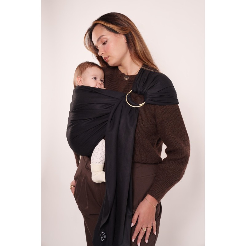 LOVE RADIUS No Knot Woven Wrap, Noir