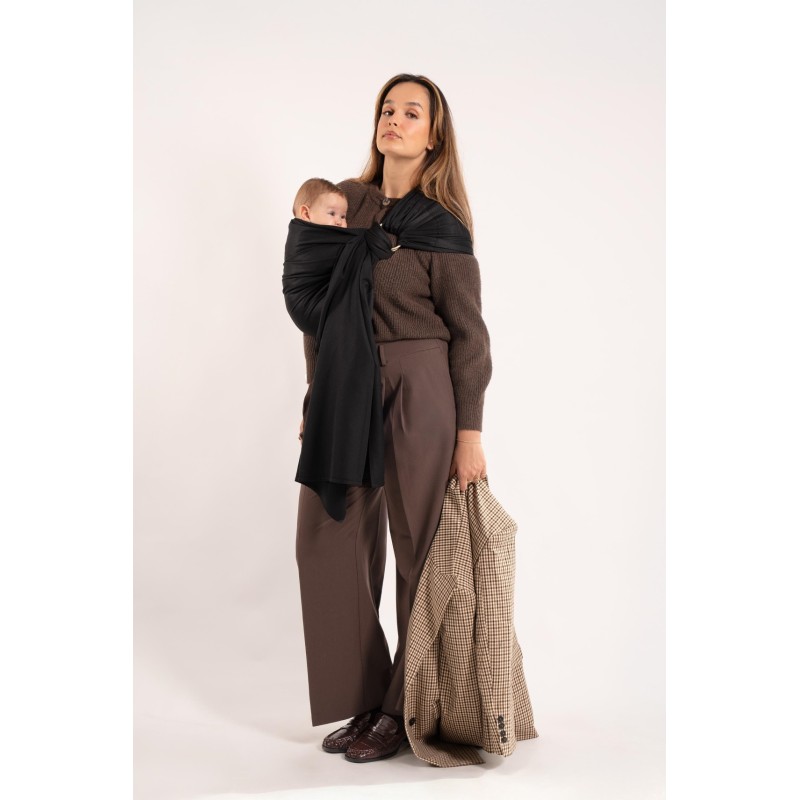 LOVE RADIUS No Knot Woven Wrap, Noir