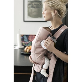 BabyBjorn Ķengursoma Baby Carrier Mini Dusty Pink, Cotton 021014