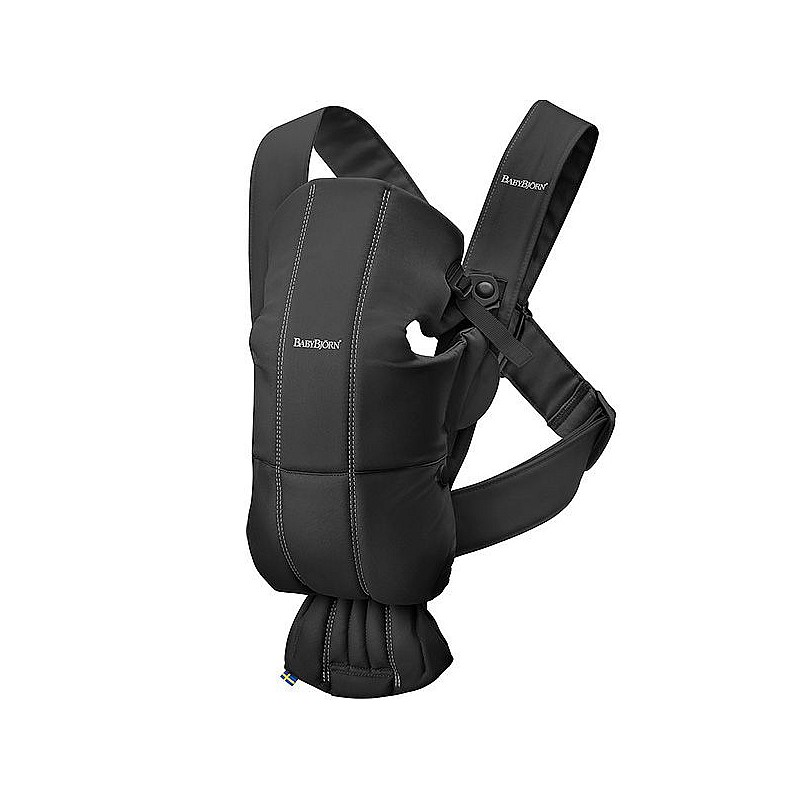 BabyBjorn nešioklė Mini, juoda, medvilnė 021056