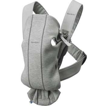 BabyBjorn Ķengursoma Baby Carrier Mini Light Grey, 3D Jersey 021072