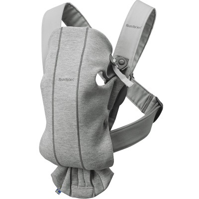 BabyBjorn Рюкзак-кенгуру Baby Carrier Mini Light Grey, 3D Jersey 021072