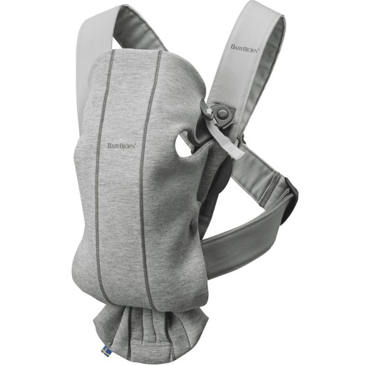 BabyBjorn Рюкзак-кенгуру Baby Carrier Mini Light Grey, 3D Jersey 021072