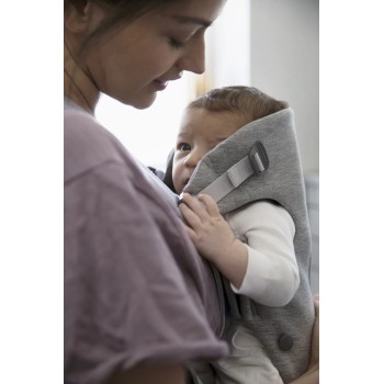 BabyBjorn Ķengursoma Baby Carrier Mini Light Grey, 3D Jersey 021072