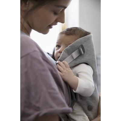 BabyBjorn Рюкзак-кенгуру Baby Carrier Mini Light Grey, 3D Jersey 021072