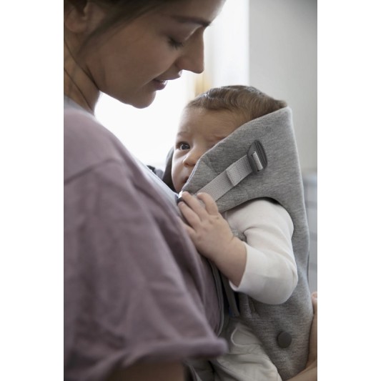 BabyBjorn Рюкзак-кенгуру Baby Carrier Mini Light Grey, 3D Jersey 021072