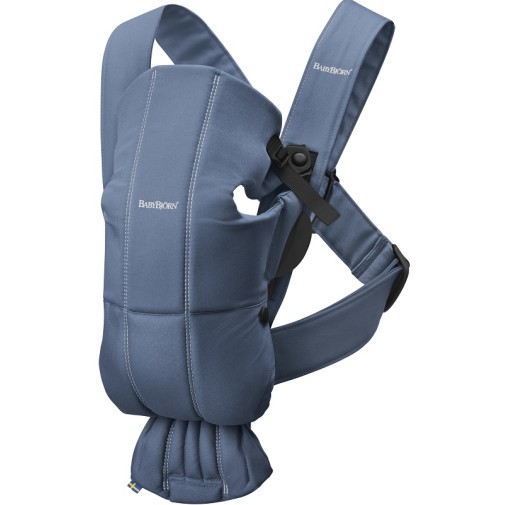BabyBjorn Рюкзак-кенгуру Baby Carrier Mini Vintage Indigo, Cotton 021074
