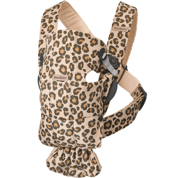 BabyBjorn Ķengursoma Baby Carrier Mini Beige Leopard, cotton 021075