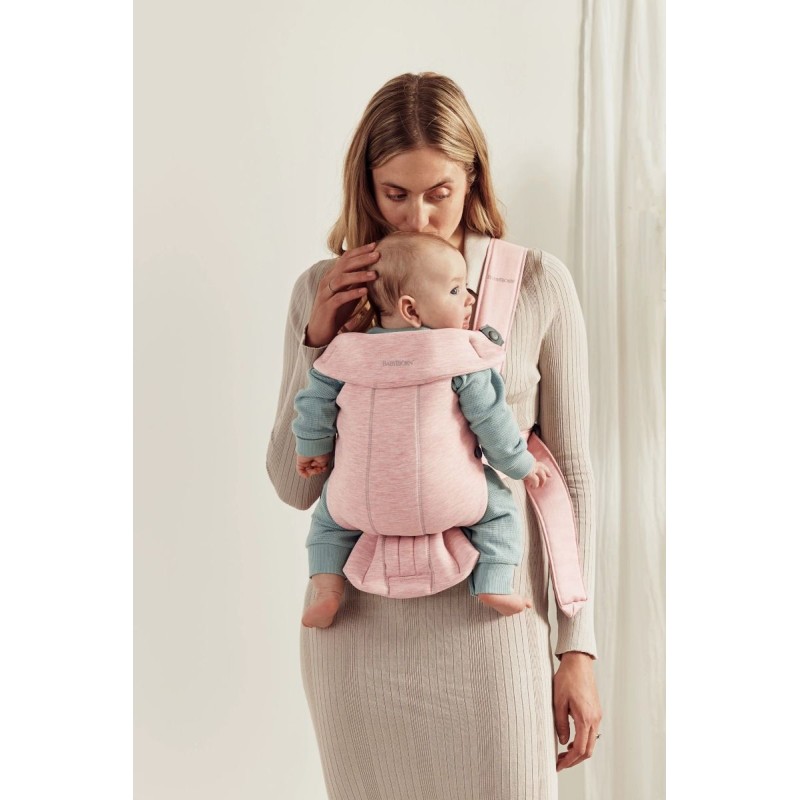 BabyBjorn Ķengursoma Baby Carrier Mini Light Pink, 3D Jersey021077