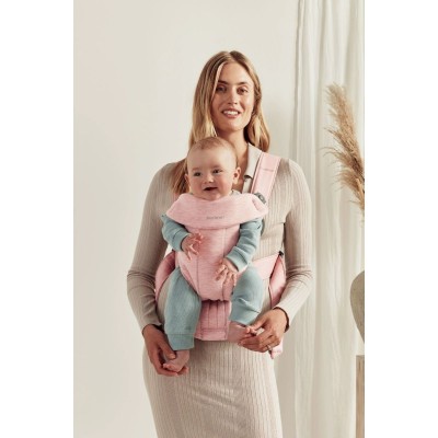 BabyBjorn Ķengursoma Baby Carrier Mini Light Pink, 3D Jersey021077