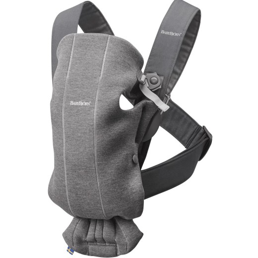 BabyBjorn Рюкзак-кенгуру Baby Carrier Mini Dark Grey, 3D Jersey 021084